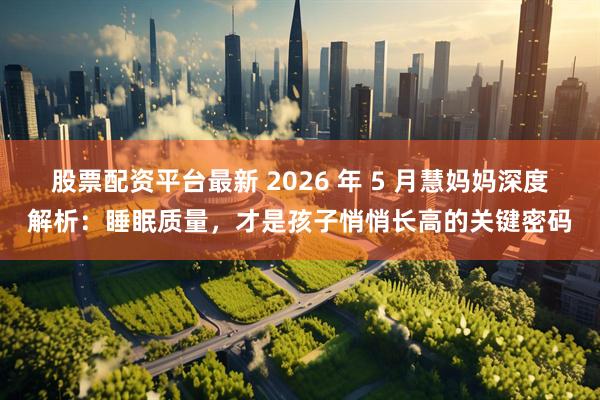 股票配资平台最新 2026 年 5 月慧妈妈深度解析：睡眠质量，才是孩子悄悄长高的关键密码